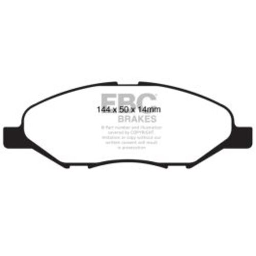 EBC Greenstuff передние тормозные колодки для Nissan Cube/Tiida (02-12) EBC Greenstuff передние тормозные колодки для Nissan Cube/Tiida (02-12)