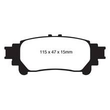 EBC Redstuff задние тормозные колодки для Lexus GS/IS  (2012+)