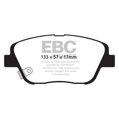 EBC Greenstuff передние тормозные колодки для Kia Optima (TF) (12-16) (под 300мм диск) EBC Greenstuff передние тормозные колодки для Kia Optima (TF) (12-16) (под 300мм диск)
