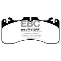 EBC Redstuff передние тормозные колодки для Lexus GSF/RCF (2015+) (под 380мм диск)