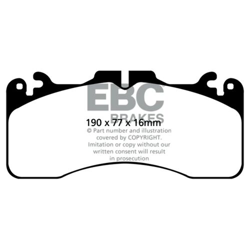 EBC Yellowstuff передние тормозные колодки для Lexus GSF/RCF (2015+) (под 380мм диск) EBC Yellowstuff передние тормозные колодки для Lexus GSF/RCF (2015+) (под 380мм диск)