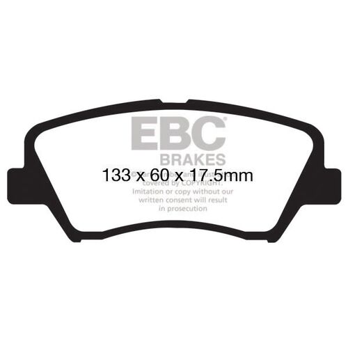 EBC Ultimax передние тормозные колодки для Kia Ceed (JD)/Hyundai i30 (GD/PD)/Veloster (под 280мм диск)