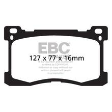 EBC Yellowstuff передние тормозные колодки для Hyundai Equus/Kia Quoris 5.0L (под 360мм диск)