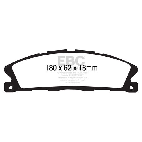 EBC Greenstuff передние тормозные колодки для Ford Explorer/Flex 3.5L (2013+) (под 352мм диск) EBC Greenstuff передние тормозные колодки для Ford Explorer/Flex 3.5L (2013+) (под 352мм диск)