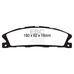 EBC Greenstuff передние тормозные колодки для Ford Explorer/Flex 3.5L (2013+) (под 352мм диск) EBC Greenstuff передние тормозные колодки для Ford Explorer/Flex 3.5L (2013+) (под 352мм диск)