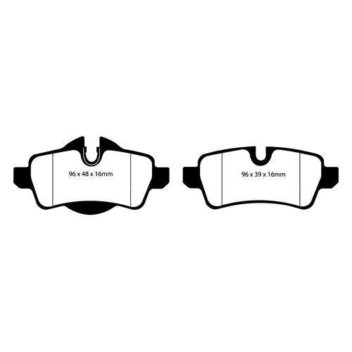 EBC Ultimax задние тормозные колодки для Mini Cooper S/JCW (R55/R56/R57/R58) (под 259/280мм диск)