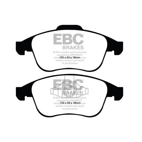EBC Greenstuff передние тормозные колодки для Renault Latitude/Laguna (mk3) EBC Greenstuff передние тормозные колодки для Renault Latitude/Laguna (mk3)