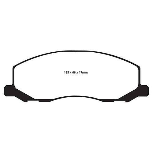 EBC Redstuff передние тормозные колодки для Opel Insignia/Saab 9-5 (под 337мм диск) EBC Redstuff передние тормозные колодки для Opel Insignia/Saab 9-5 (под 337мм диск)