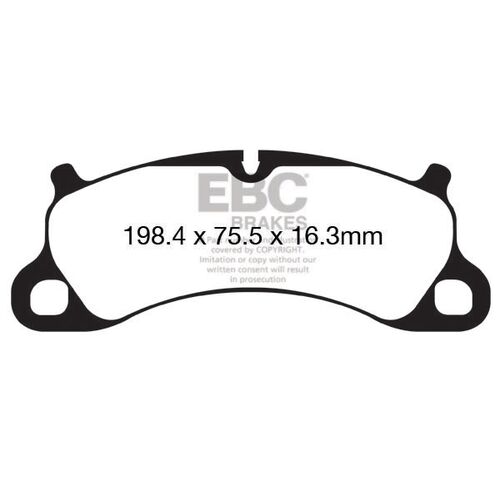 EBC Yellowstuff передние тормозные колодки для Porsche 911 (991) Carera S/4S/GTS EBC Yellowstuff передние тормозные колодки для Porsche 911 (991) Carera S/4S/GTS