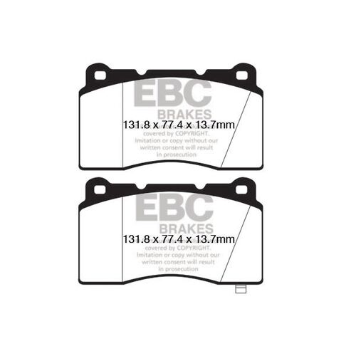 EBC Yellowstuff передние тормозные колодки для Hyundai Genesis Coupe (08-16) (под 340мм диск) EBC Yellowstuff передние тормозные колодки для Hyundai Genesis Coupe (08-16) (под 340мм диск)