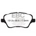 EBC Yellowstuff передние тормозные колодки для Ford Fiesta ST (mk7)/Fiesta (mk8) 1.0-1.5L/Ariel Atom (19+) 2.0L turbo 