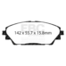 EBC Greenstuff передние тормозные колодки для Mazda 3 (BM/BN)/CX30 (под 280/295мм диск)