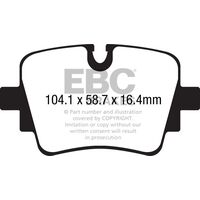 EBC Yellowstuff задние тормозные колодки для Jaguar F-type/XJ 2.0/3.0L (под 325мм диск)