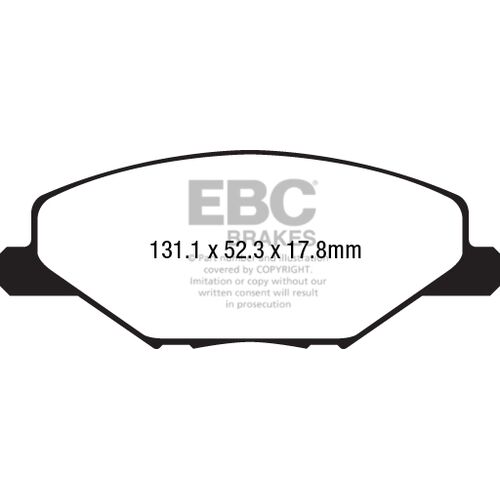 EBC Ultimax передние тормозные колодки DPX2211 EBC Ultimax передние тормозные колодки DPX2211