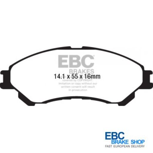 EBC Ultimax передние тормозные колодки для Suzuki SX4 S-Cross/Vitara 1.0-1.6L (2013+) EBC Ultimax передние тормозные колодки для Suzuki SX4 S-Cross/Vitara 1.0-1.6L (2013+)