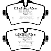 EBC Ultimax передние тормозные колодки для Mini Cooper S (F55/F56)/Clubman (F54) (под 294мм диск)