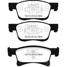 EBC Yellowstuff передние тормозные колодки для Opel Corsa (E) 1.0-1.4L