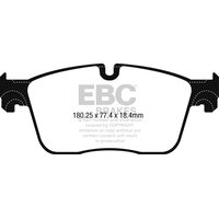 EBC Yellowstuff передние тормозные колодки для Jaguar F-pace/XE/XF/Range Rover Velar (2015+) (под 350мм диск)