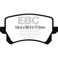EBC Yellowstuff задние тормозные колодки для AUDI RSQ3 (8U)
