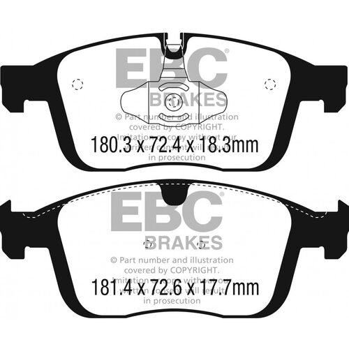 EBC Greenstuff передние тормозные колодки для Volvo XC60 2.0/2.4t (15-17) (под 324мм диск) EBC Greenstuff передние тормозные колодки для Volvo XC60 2.0/2.4t (15-17) (под 324мм диск)