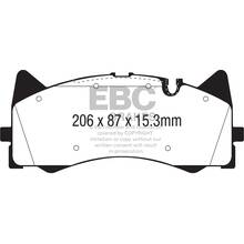 EBC Yellowstuff передние тормозные колодки для Mercedes AMG GT/GT43/GT53 4-door/C63 AMG (w205) (Silver calipers)