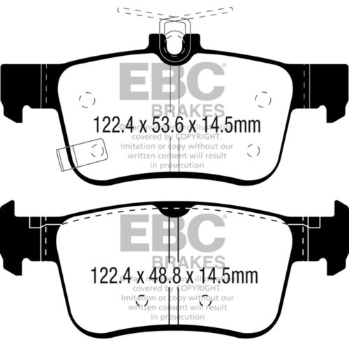 EBC Greenstuff задние тормозные колодки для Honda Civic (mk10) (под 260/282мм диск) EBC Greenstuff задние тормозные колодки для Honda Civic (mk10) (под 260/282мм диск)
