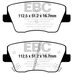EBC Yellowstuff задние тормозные колодки для Hyundai i30N (PD)