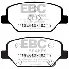 EBC Greenstuff передние тормозные колодки для Opel Insignia (mk2) 1.6/2.0L (под 321мм диск)