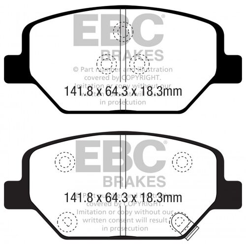 EBC Greenstuff передние тормозные колодки для Opel Insignia (mk2) 1.6/2.0L (под 321мм диск) EBC Greenstuff передние тормозные колодки для Opel Insignia (mk2) 1.6/2.0L (под 321мм диск)