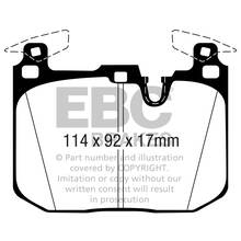 EBC Bluestuff передние тормозные колодки для BMW M2/M3/M4 (F87/F80/F82)