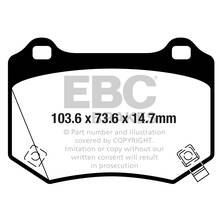 EBC Yellowstuff задние тормозные колодки для Subaru Wrx Sti 2018+ (Yellow Brembo 2pot)