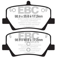EBC Greenstuff задние тормозные колодки для Volvo XC40 (под 302мм диск)