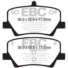 EBC Yellowstuff задние тормозные колодки для Volvo XC40 (под 302мм диск)