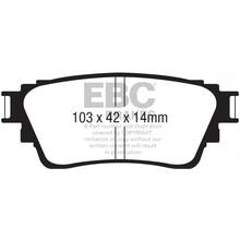 EBC Greenstuff задние тормозные колодки для Mitsubishi Outlander/Eclipse Cross (2018+) (электро ручник)