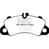 EBC Yellowstuff передние тормозные колодки для Porsche Cayenne/Coupe (536) 3.0/4.0L Turbo (под 350/415мм диск)