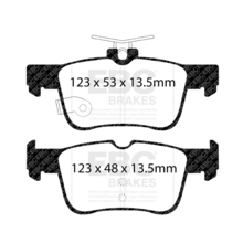 EBC Greenstuff задние тормозные колодки для Ford Focus/ST (mk4) 1.0-2.3L (под 271/302мм диск)