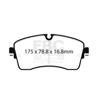 EBC Yellowstuff передние тормозные колодки для Jaguar E-pace/Evoque mk2/Discovery Sport/Range Rover (под 349/350мм диск)