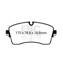EBC Ultimax передние тормозные колодки для Jaguar E-pace/Evoque mk2/Discovery Sport/Range Rover (под 349/350мм диск)
