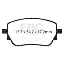 EBC Yellowstuff задние тормозные колодки для Mercedes GLB/GLA/CLA/A 180-45AMG/ (x247/h247/c118/w177)