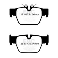 EBC Yellowstuff задние тормозные колодки для BMW M135/218-M235/X2 m35i/Mini Clubman JCW GP/Countryman JCW (F40/F44/F39/F54/F60)