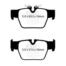 EBC Yellowstuff задние тормозные колодки для BMW M135/218-M235/X2 m35i/Mini Clubman JCW GP/Countryman JCW (F40/F44/F39/F54/F60)