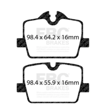 EBC Yellowstuff задние тормозные колодки для BMW Z4/2/3/4-ser (G29/G42/G20/G22)/Toyota Supra 2.0L (A90) (под 330мм диск)