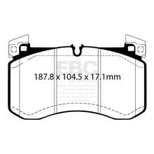 EBC Yellowstuff Передние тормозные колодки для Mercedes GLE63/53/GLS63/G63 AMG (c167/x167/w463a)