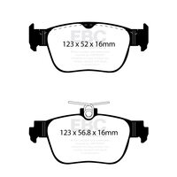 EBC Yellowstuff задние тормозные колодки для Skoda Octavia (A8)/Karoq/Audi Q2/Leon (KL) (под 272мм диск)