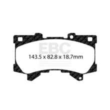 EBC Bluestuff передние тормозные колодки для Toyota Land Cruiser 300/LC300 (под 354мм диск)