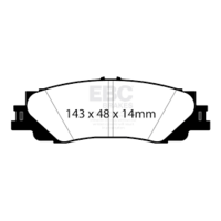 EBC Yellowstuff задние тормозные колодки для Toyota Land Cruiser 300