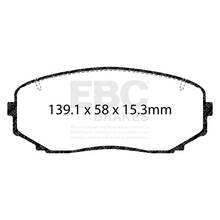 EBC Greenstuff передние тормозные колодки для Mazda CX7/CX9 (mk1/mk2)/Ford Edge/Pajero Sport mk3