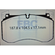 EBC Yellowstuff передние тормозные колодки для Mercedes E200-450/GLC200-400/S350-580 (w214/x254/w223)