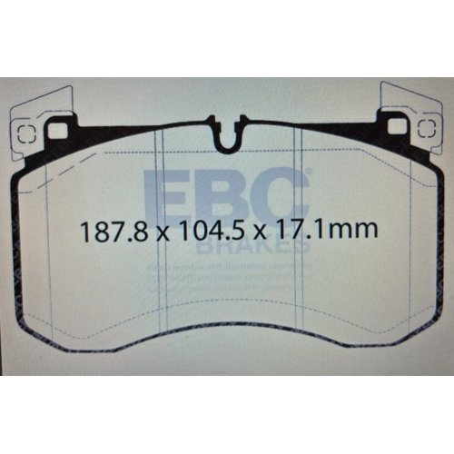 EBC Yellowstuff передние тормозные колодки для Mercedes E200-450/GLC200-400/S350-580 (w214/x254/w223) EBC Yellowstuff передние тормозные колодки для Mercedes E200-450/GLC200-400/S350-580 (w214/x254/w223)