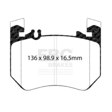 EBC Yellowstuff передние тормозные колодки для Mercedes E200-450/GLC200-400/S350-580 (w214/x254/w223)
